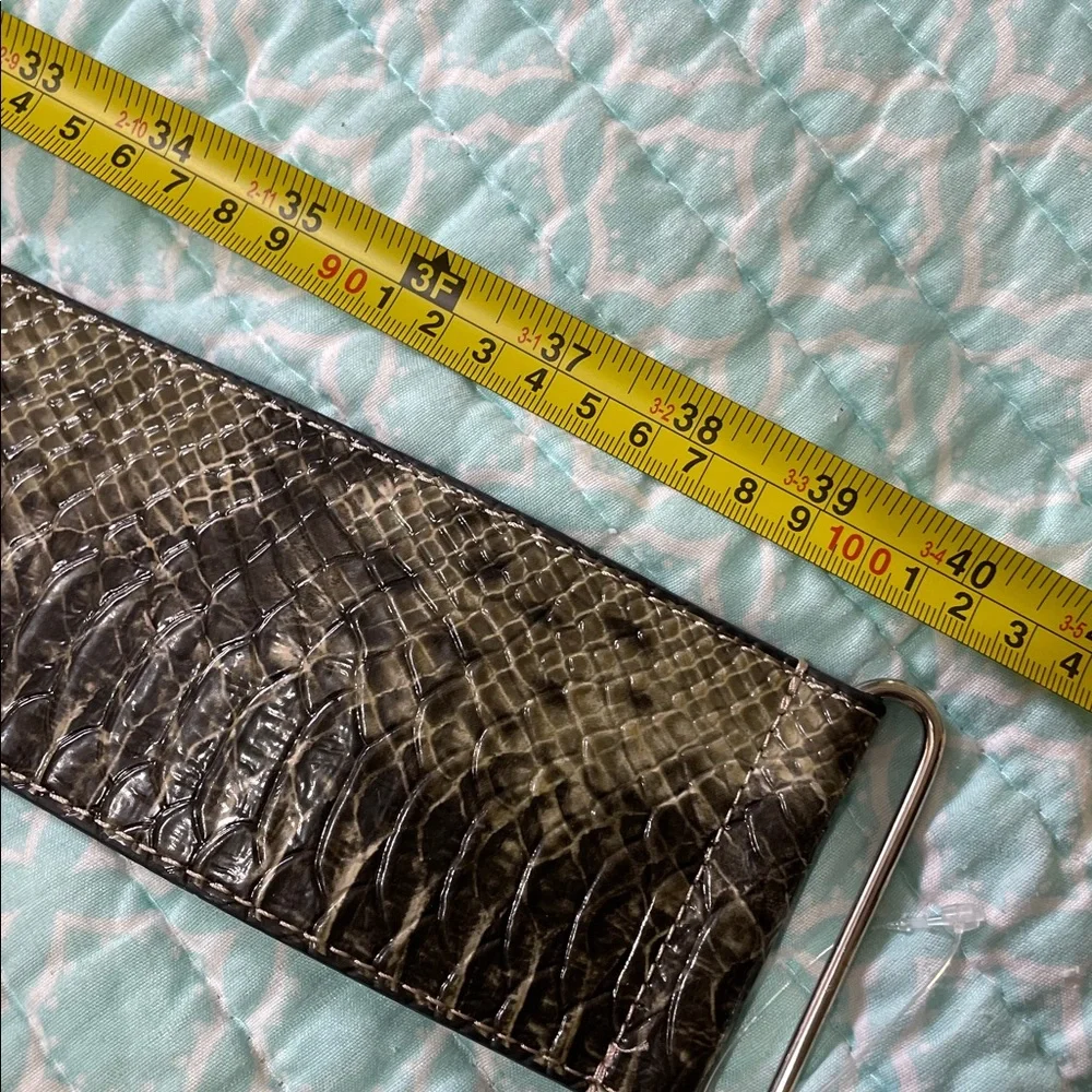Chicos very wide snakeskin corset belt